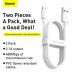 Кабель Baseus Micro USB Simple Wisdom Data Cable Kit |1.5m, 2.1A| (2PCS-Set) (TZCAMZJ-02)