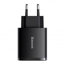 Блок питания - зарядный адаптер BASEUS Compact Quick Charger 30w 3 порта (CCXJ-E01) черный