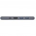 Адаптер Baseus Thunderbolt C+Pro 7 in 1 smart HUB Docking Station Grey (CAHUB-L0G)