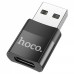 Переходник адаптер ОТГ Hoco UA17 Type-C to USB black