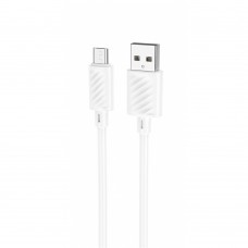 Кабель Hoco X88 Magic silicone MicroUSB (1m) white