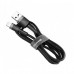 Кабель Baseus USB to Lightning Cable 2.4A (1m) Gray-Black (CALKLF-BG1)