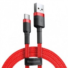 Кабель Baseus Cafule Cable USB for Type-C 3A 1M Red (CATKLF-B09)