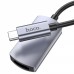 Переходник Hoco UA20 Type-C to HDMI metal gray