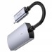 Переходник Hoco UA20 Type-C to HDMI metal gray