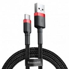 Кабель Baseus Cafule Cable USB to Type-C 3A 1m Red/Black (CATKLF-B91)