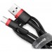 Кабель Baseus Cafule Cable USB to Type-C 3A 1m Red/Black (CATKLF-B91)