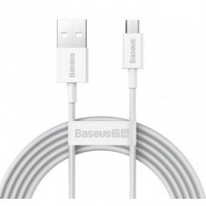 Кабель Baseus Superior Series Fast Charging Data Cable USB to Micro USB 2A 2m White (CAMYS-A02)
