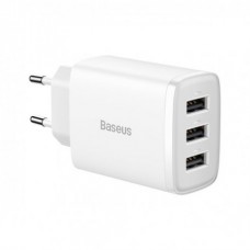 Сетевое зарядное устройство Baseus Compact Charger 17W (3 USB) White (CCXJ020102)