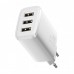 Сетевое зарядное устройство Baseus Compact Charger 17W (3 USB) White (CCXJ020102)