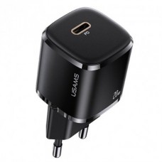 Сетевое зарядное устройство Usams US-CC124 T36 20W Super Si PD Fast Charger (EU) Black (CC124TC01)