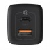 Сетевое зарядное устройство Baseus GaN2 Lite Quick Charger 65W (1Type-C + 1USB) Black (CCGAN2L-B01)