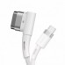 Кабель Baseus Zinc Magnetic Series iP Laptop Charge Type-C to L-shaped Port 60W (2m) White (CATXC-W02)