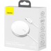 Беспроводное зарядное устройство Baseus Simple Mini Magnetic Wireless Charger White (WXJK-F02)