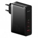 Сетевое зарядное устройство Baseus GaN5 Pro Fast Charger 2C+U 140W (Type-C to Type-C 100W) (1m) Black (CCGP100201)