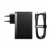 Сетевое зарядное устройство Baseus GaN5 Pro Fast Charger 2C+U 140W (Type-C to Type-C 100W) (1m) Black (CCGP100201)