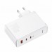 Сетевое зарядное устройство Baseus GaN5 Pro Fast Charger 2C+U 140W (Type-C to Type-C 100W) (1m) White (CCGP100202)