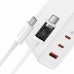 Сетевое зарядное устройство Baseus GaN5 Pro Fast Charger 2C+U 140W (Type-C to Type-C 100W) (1m) White (CCGP100202)