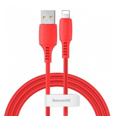 Кабель Baseus Colorful USB 2.0 to Lightning 2.4A 1.2M красный (CALDC-09)