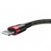 Кабель Baseus Cafule USB 2.0 to Lightning 2A 3M Черный/Красный (CALKLF-R91)