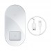 Беспроводное зарядное устройство Baseus Simple 2 in 1 AirPods Pro белый (WXJK-C02)