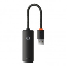 USB Hub Baseus Lite USB-A to RJ45 Ethernet 100Mbps черный (WKQX000001)