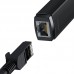 USB Hub Baseus Lite USB-A to RJ45 Ethernet 100Mbps черный (WKQX000001)