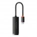 USB Hub Baseus Lite Type-C to RJ45 Ethernet 1000Mbps черный (WKQX000301)