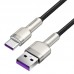 Кабель Baseus Cafule USB 2.0 to Type-C 66W 2M черный (CAKF000201)