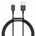 Кабель Baseus Superior USB 2.0 to Lightning 2.4А 1M черный (CALYS-A01)