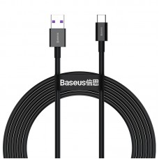 Кабель Baseus Superior USB 2.0 to Type-C 66W 2M черный (CATYS-A01)