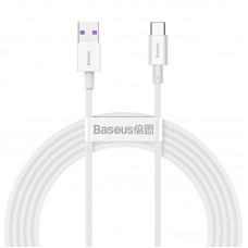 Кабель Baseus Superior USB 2.0 to Type-C 66W 2M белый (CATYS-A02)