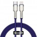 Кабель BASEUS Type-C to Lightning Cafule Series Metal Data Cable (CATLJK-A05) фиолетовый