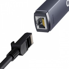 Переходник Baseus Lite Series Ethernet 100Mbps (USB to RJ45) gray