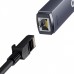 Переходник Baseus Lite Series Ethernet 1000Mbps (USB to RJ45) gray