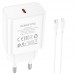 Адаптер сетевой BOROFONE Type-C to Lightning Cable Power single port charger set BA71A |1Type-C, 20W/3A, PD/QC|