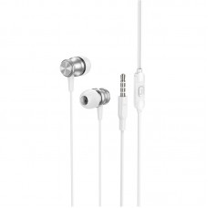 Наушники BOROFONE Platinum metal universal earphones with microphone BM75 |1.2m, Hi-Fi|