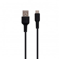 USB кабель Borofone BX30 Silicone Micro чёрный