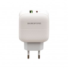 Сетевое зарядное устройство Borofone BA46A PD + QC3.0 Type-C to Lightning цвет белый