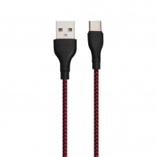 USB Borofone BX39 Beneficial Type-C цвет чёрно-красный