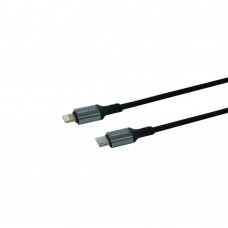 USB Borofone BX83 IP PD 20W/3A Silicone Type-C to Lightning цвет чёрный