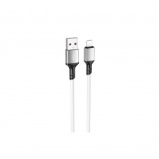 USB Borofone BX83 IP Silicone Lightning 2.4A цвет белый