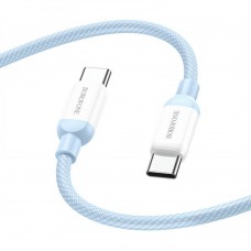 USB Borofone BX68 100W (20V5A) Type-C to Type-C 2M цвет голубой