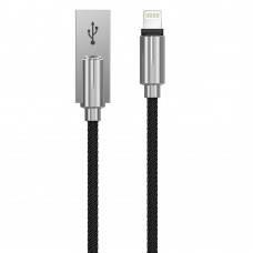 Кабель Devia Storm Zinc Alloy USB 2.0 to Lightning 2.1A 1M черный