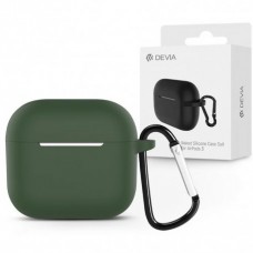 Чехол Devia Naked Silicone with Loophole Series для AirPods 3 Green