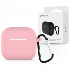 Чехол Devia Naked Silicone with Loophole Series для AirPods 3 Pink