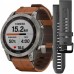 Смарт-Часы Garmin fenix 7 Sapphire Solar Titanium with Chestnut Leather Band (010-02540-31)