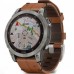 Смарт-Часы Garmin fenix 7 Sapphire Solar Titanium with Chestnut Leather Band (010-02540-31)