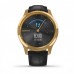 Смарт-Часы Garmin vivomove Luxe Pure Gold-Black Leather (010-02241-22)