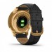 Смарт-Часы Garmin vivomove Luxe Pure Gold-Black Leather (010-02241-22)